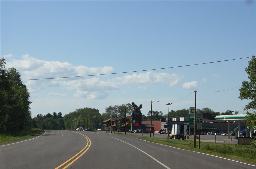 Septic pumping service area near Odanah, Wisconsin