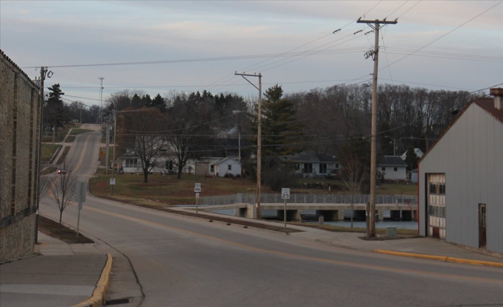 Septic pumping service area near Cambria, Wisconsin